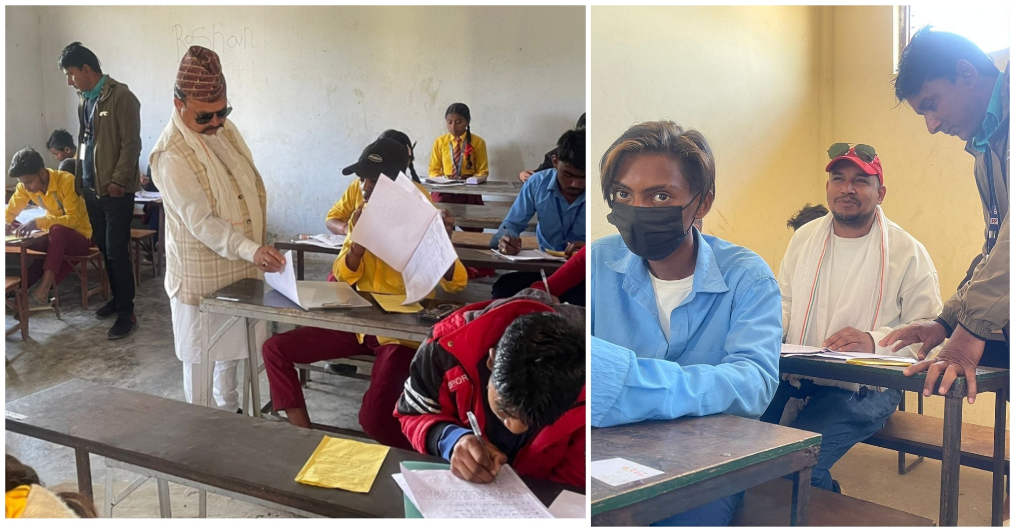 जानकीमा कक्षा ८ को परीक्षा सुरु, कार्यपालिका सदस्य समेत सहभागी