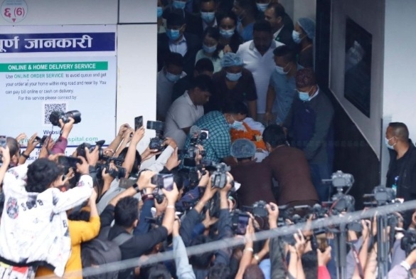 प्रधानमन्त्री पत्नी सीताको राजकीय सम्मानले अन्त्येष्टि गरिंदै