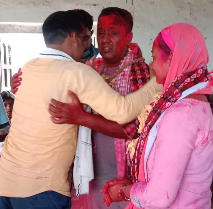 राप्तीसोनारी ७ मा नवनिर्वाचित अध्यक्ष पौडेल र उपाध्यक्ष थारुलाई सम्मान