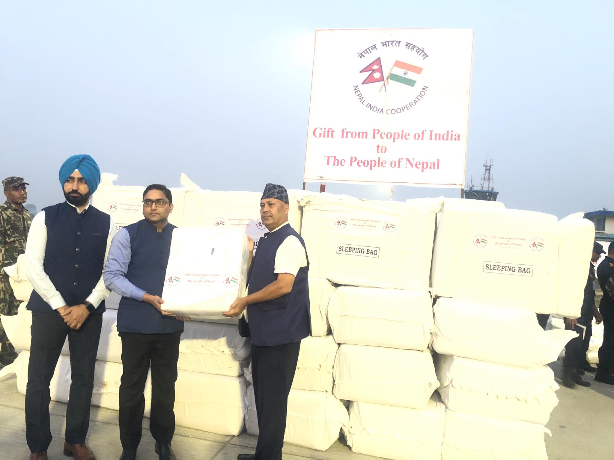 भारतले पठायो भूकम्प प्रभावित क्षेत्रमा तेस्रो लटको राहत सामग्री