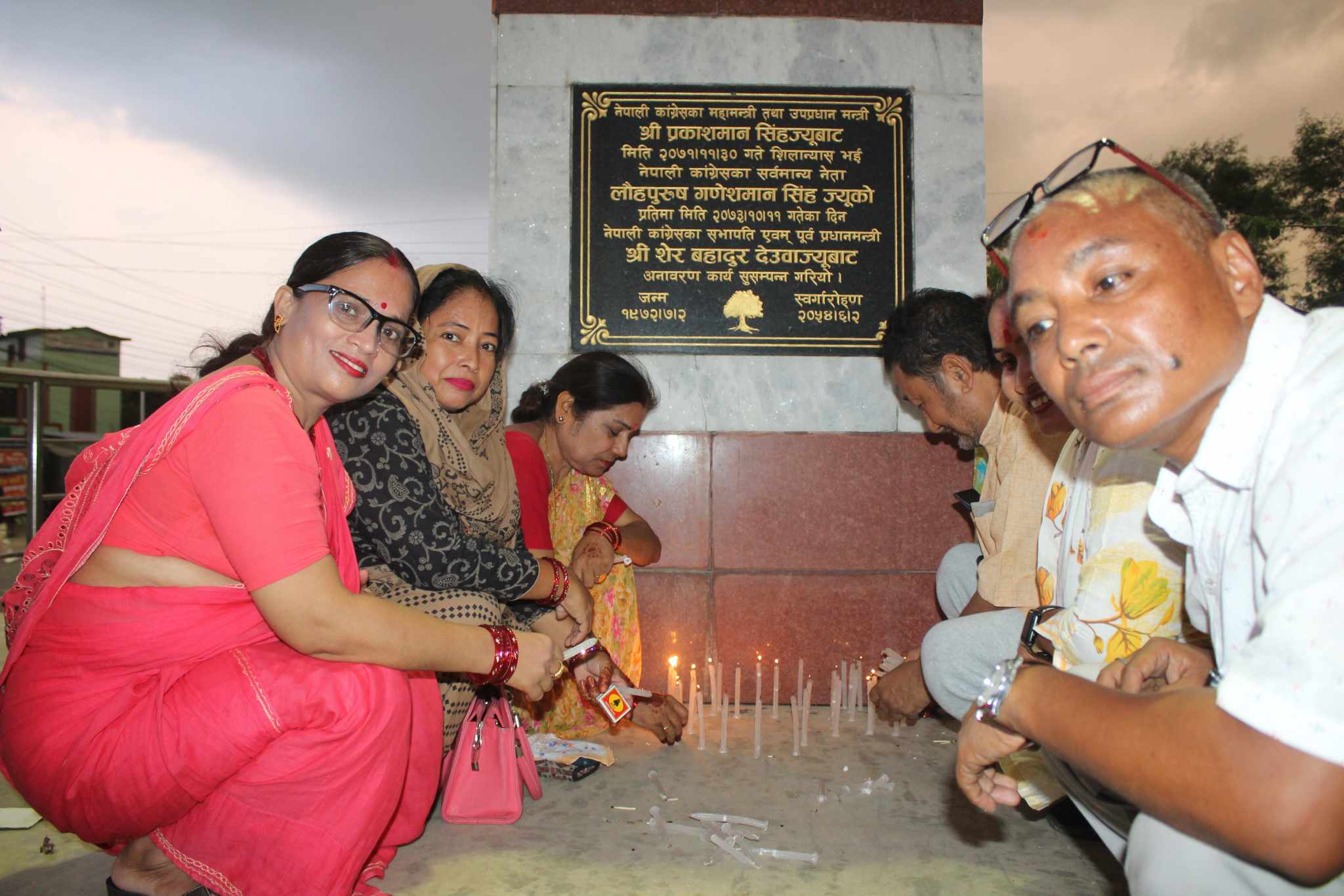 गणेशमान चोकमा दिप प्रज्वलन