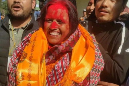 दाङ-२ बाट माओवादीकी रेखा शर्मा निर्वाचित