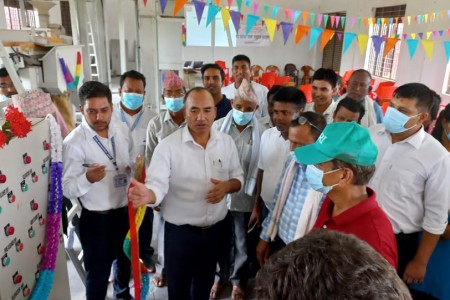 कृषि अनुसन्धान खजुरामा बीउ प्रशोधन प्लान्ट उद्घाटन