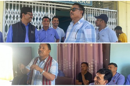 गुरु पूर्णिमामा राप्ती बबईका संस्थापक अध्यक्ष गिरीलाई प्राध्यापकद्वारा स्वागत