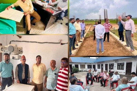 राप्तीसोनारीका अध्यक्ष पौडेलले गरे अस्पतालको छड्के निरीक्षण