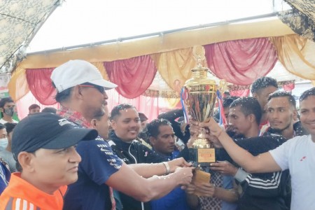 अन्तर कलेज पुरुष भलिबलको उपाधि ज्ञानज्योतिलाई