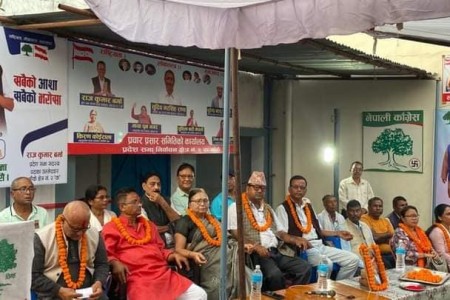 कांग्रेसले खोल्यो बाँके २(१) को प्रचारप्रसार कार्यालय