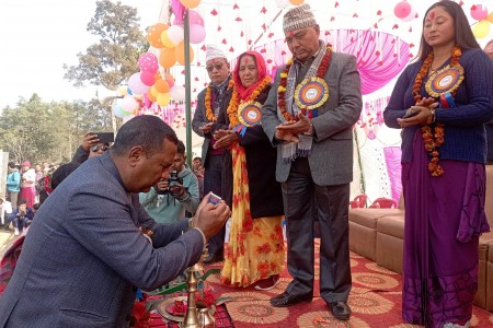 राप्तीसोनारीमा अध्यक्ष कप रनिङ शिल्ड खेलकुद प्रतियोगिता सुरु