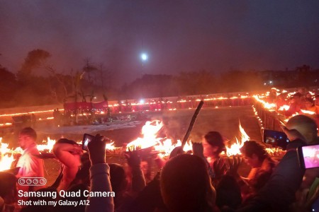 भव्यताका साथ सवा करोड दीप प्रज्वलन 