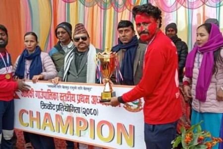 जानकीको प्रथम अध्यक्ष कप क्रिकेटमा मानपुर स्पोर्ट्स क्लब विजेता
