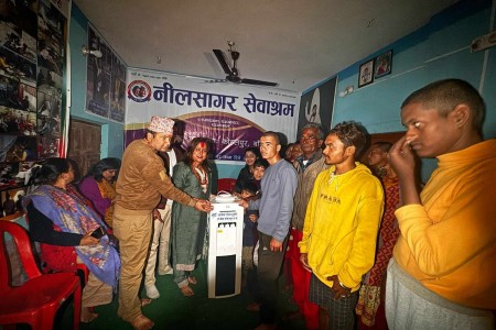 सामाजिक कार्य गर्दै संगीताले मनाइन् जन्मोत्सव