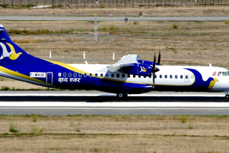 बुद्ध एयरको भैरहवा उड्नै लागेको जहाजमा समस्या देखिएपछि धावनमार्गबाटै फिर्ता