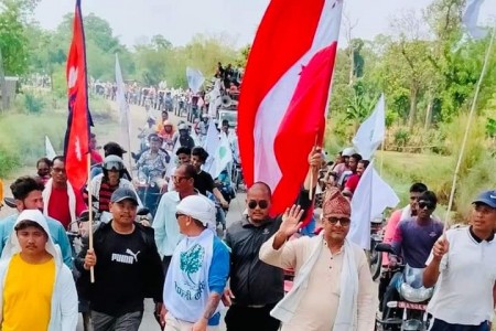 राप्तीसोनारी ६ मा कांग्रेसको शक्ति प्रदर्शन, कांग्रेसको विजय निश्चित
