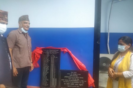 नेपालगञ्जको जमुनाहा नाकामा स्थायी हेल्थ डेस्क निर्माण