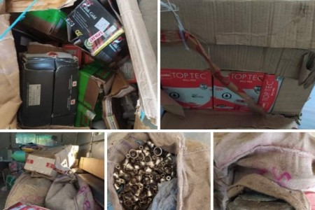 बाँके प्रहरीद्वारा पौने २ लाख बराबरका अवैध सामाग्री बरामद