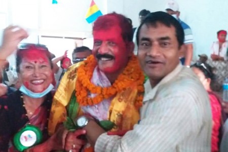 राप्रपा बाँकेको अध्यक्षमा पुनः नरेन्द्र पौडेल
