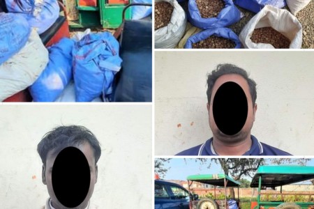 नेपालगन्जबाट भारत लैजाँद गरिएको सुपारीसहित दुई भारतीय नागरिक पक्राउ