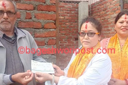 नेपालगन्जको गणेशपुरमा निर्माण हुँदै गरेको सिद्धिविनायक गणेश मन्दिरलाई सेवा नेपालको आर्थिक सहयोग