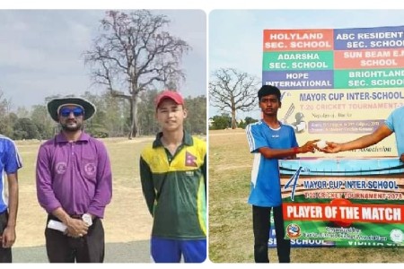 चौथो मेयर कप छात्र क्रिकेटमा सिद्धार्थ बिद्या सदनको रोमाञ्चक जित