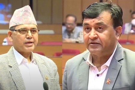 राष्ट्रियसभा एमाले संसदीय दलको नेतामा भट्टराई, प्रमुख सचेतकमा दाहाल