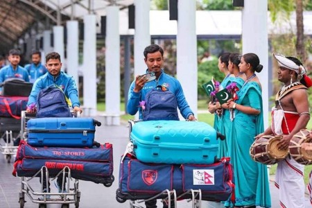 श्रीलंकामा नेपाली राष्ट्रिय क्रिकेट टोलीलाई भव्य स्वागत