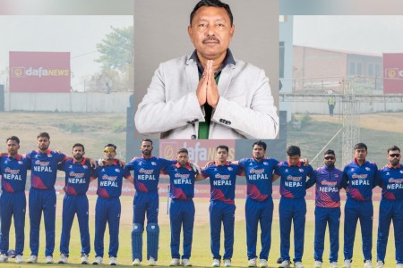 नेपाली राष्ट्रिय क्रिकेट टोलीलाई सांसद गिरीले दिए बधाई