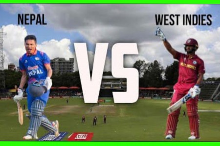 वेस्ट इन्डिजले नेपाललाई दियो ३४० रनको विशाल लक्ष्य
