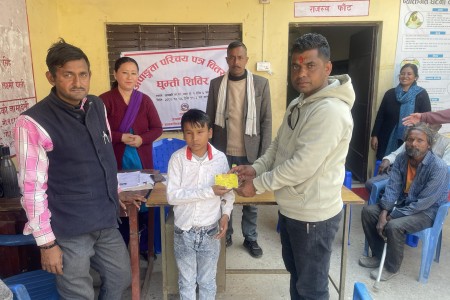 जानकीमा घुम्ती शिविरमार्फत अपांगता परिचयपत्र वितरण