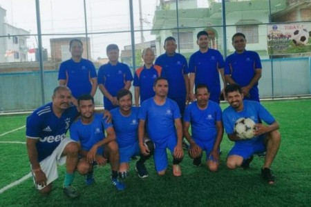 पत्रकार सुनिलको कानुन व्यवसायीमाथि गोलको बर्षा, ९-० गोल अन्तरले पत्रकार विजयी