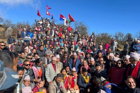पाँचथरको चिवाभञ्ज्याङबाट सकियो एमालेको संकल्प यात्रा