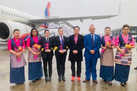 नारी दिवसमा पाइलट भावना गिरीसँगै सबै महिला क्रु मेम्बरले गरे अन्तर्राष्ट्रिय उडान