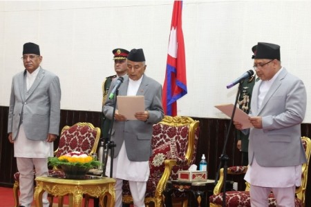 नवनियुक्त प्रधानन्यायाधीश कार्कीले लिए सपथ