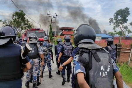 झापा कारागारमा आगजनी