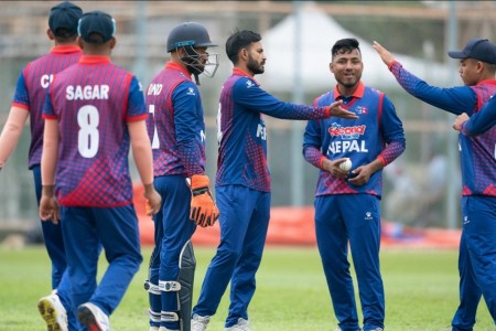 नेपाल मैत्रीपूर्ण टी-२० क्रिकेटमा हङकङसँग ७३ रनले पराजित