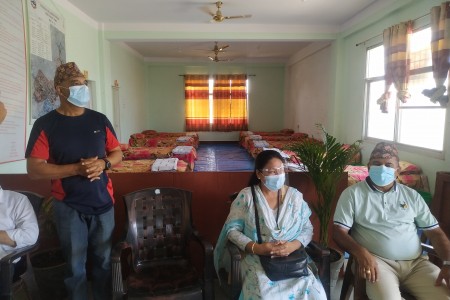 नेपालगन्जको १२ नम्बर वडाले बनायो आइसोलेसन