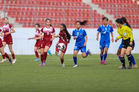 प्यालेस्टाइनमाथि नेपालले गर्यो गोलको बर्षा, ६-० गोलले विजयी