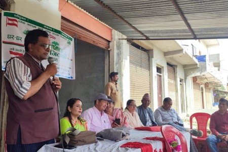 काँग्रेस सभापति गौडेलको निर्देशन–‘मलाई होइन, काँग्रेस जिताऔं भनेर घरघर जानुहोस्’