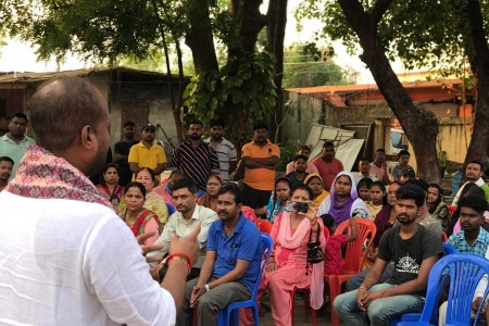 नेपालगन्जमा वाल्मिकी समाज र गठबन्धनका उम्मेद्वारबीच भेटघाट