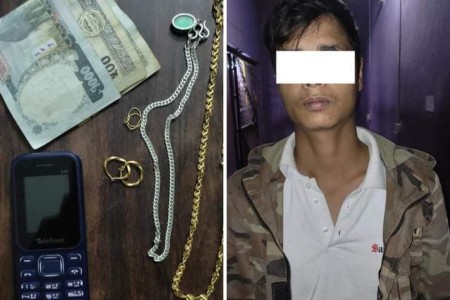 चोरी भएको सुनसहित एक पक्राउ, हराएको ई-रिसा सवारीधनीलाई हस्तान्तरण