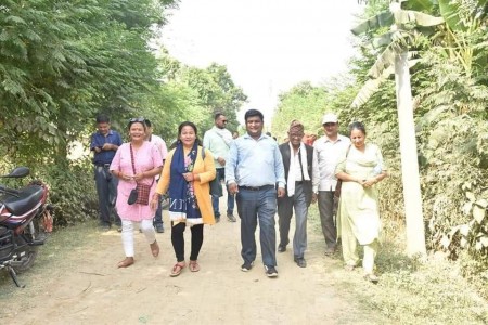 खजुरामा गठबन्धन उम्मेदवारको संयुक्त प्रचार, उत्साहजनक सहभागिता