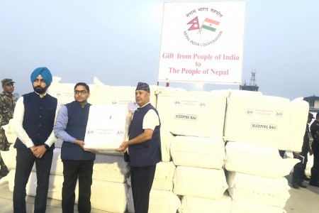 भारतले पठायो भूकम्प प्रभावित क्षेत्रमा तेस्रो लटको राहत सामग्री