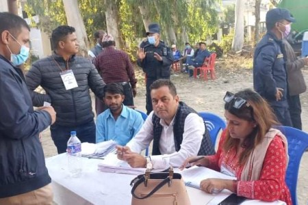 बाँके कांग्रेस अधिबेशन:१४४५ जनाले गरे मतदान