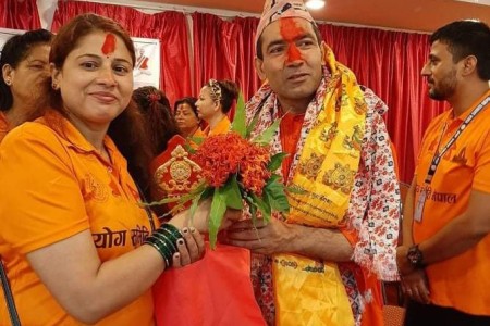 योग समितिको अध्यक्षमा पुन: भट्टराई, एक दर्जन कोरोना बिरुद्धका योद्धा सम्मानित