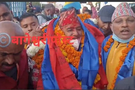 नवनिर्वाचित महामन्त्री राणालाई गृहनगरमा भव्य स्वागत