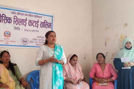 कोहलपुरको झन्डहवामा बेसिक सिलाइकटाई तालिम सुरु