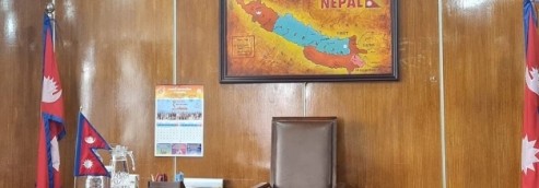 मेयर बालेनको कार्यकक्षमा ग्रेटर नेपालको नक्सा