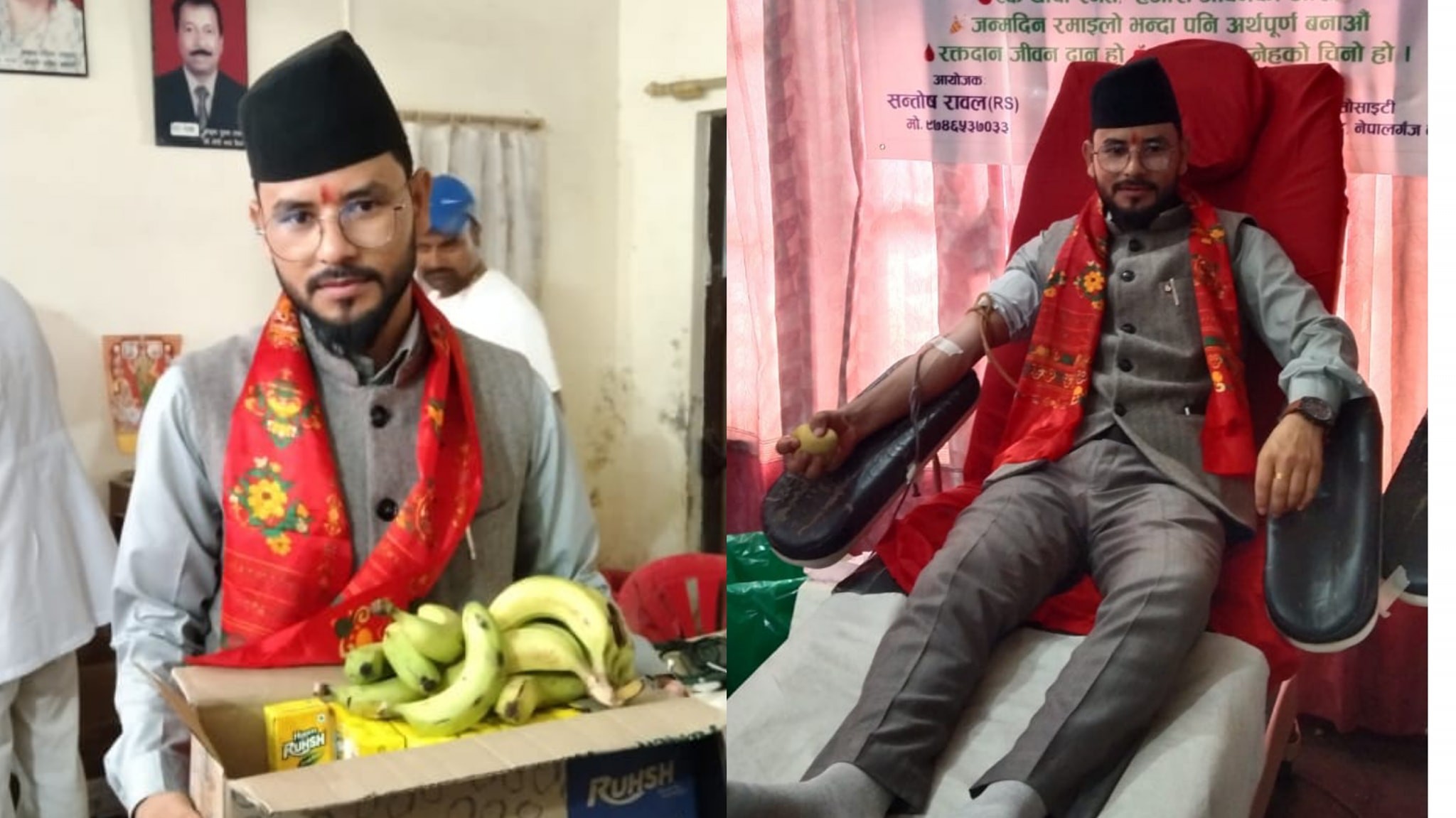 नेविसंघ नेता रावलले २८ बर्षमा २८ जनालाई गराए रक्तदान