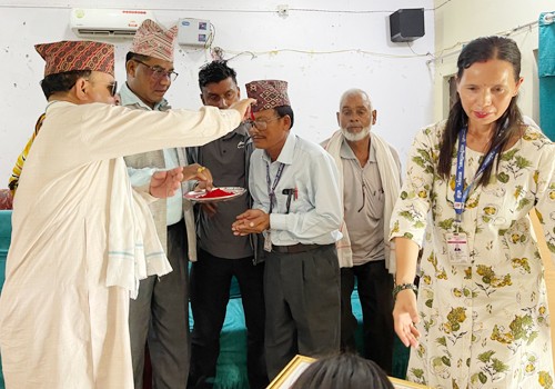 एसईईमा प्रथम हुन सफल शिवपुरी माविलाई ३ लाख रुपैयाँसहित सम्मान