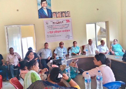 महिला संघ बाँकेले गर्‍यो प्रशिक्षण कार्यक्रम