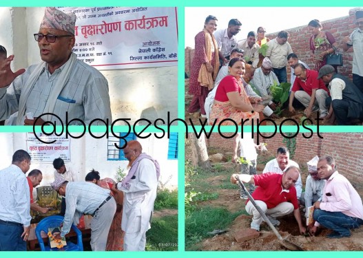 कोइरालाको जन्मजयन्तिमा कांग्रेस बाँकेद्वारा बृहत बृक्षारोपण (फोटोफिचर)